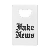 Fake News Creditkaart Flessenopener (Achterkant)