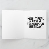 FAKE NEWS! DONALD TRUMP big BIRTHDAY KAART (Binnen)