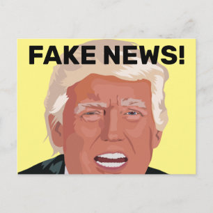FAKE NEWS! DONALD TRUMP-BRIEFKAARTEN BRIEFKAART