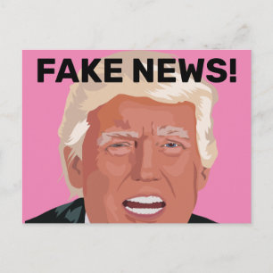FAKE NEWS! DONALD TRUMP-BRIEFKAARTEN BRIEFKAART