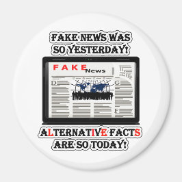 Fake News en Alternatieve Feiten Ronde Magnet