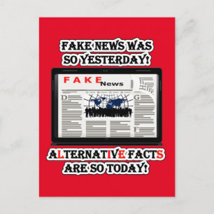 Fake News en Alternative Facts Briefkaart