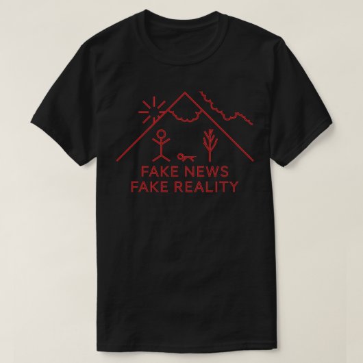Fake News Fake Reality T-shirt (Design voorkant)