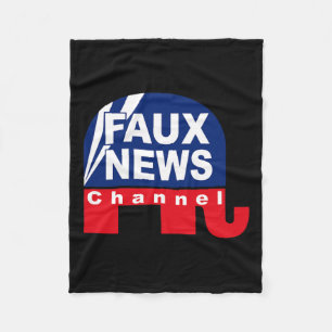 Fake News - Faux News Anti Trump Fleece Deken