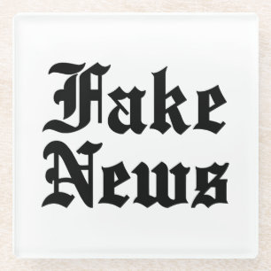 Fake News Glazen Onderzetter