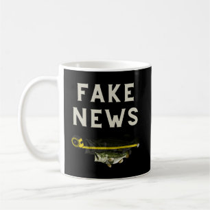 Fake News Grote mondbas Gevist Koffiemok