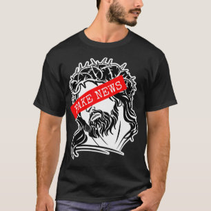 Fake News Jesus Geïnspireerde Fake Religie Verwant T-shirt