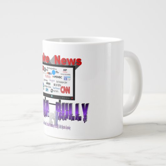 Fake News (Medial Bully) Grote Koffiekop (Voorkant rechts)