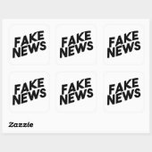 Fake News modieuze Post Waarheid Vierkante Sticker (Vel)