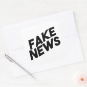 Fake News modieuze Post Waarheid Vierkante Sticker (Envelop)