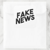 Fake News modieuze Post Waarheid Vierkante Sticker (Tas)