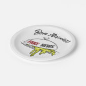 Fake News Papieren Bordje (Gekanteld)