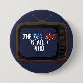 Fake News politiek protest grappige Button (Voorkant)