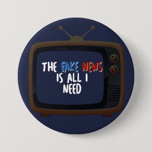 Fake News politiek protest grappige Button (Voorkant)