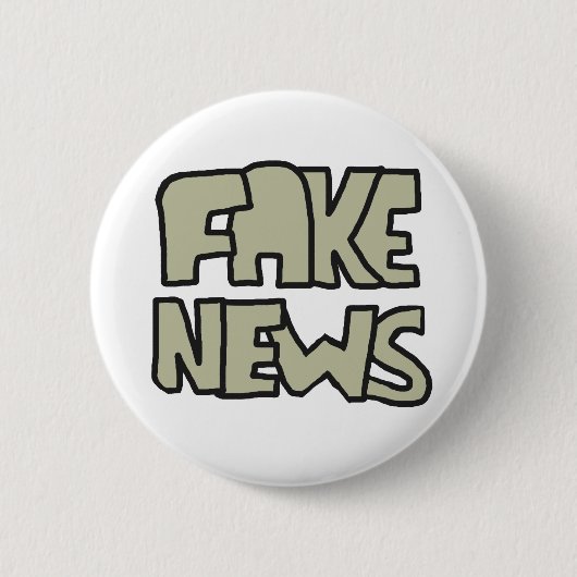Fake News Ronde Button 5,7 Cm (Voorkant)