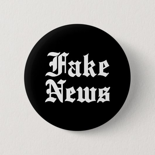 Fake News Ronde Button 5,7 Cm (Voorkant)