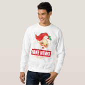 Fake News Santa Kerstmis Santa trui Jumper (Voorkant volledig)