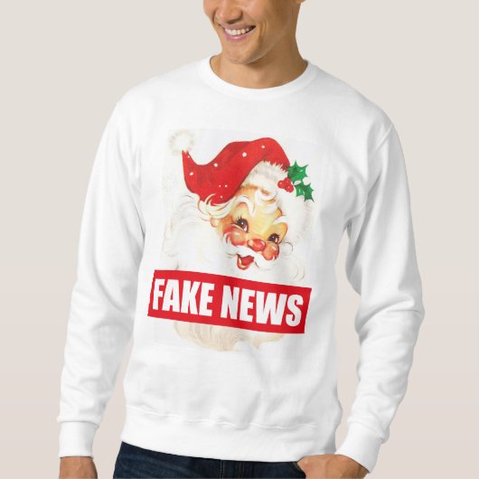 Fake News Santa Kerstmis Santa trui Jumper (Voorkant)