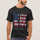 Fake News Stars and Stripes USA Typografie T-shirt (Voorkant)