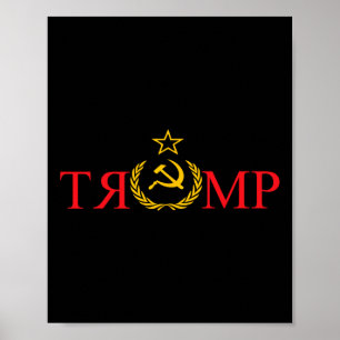 Fake News Trump Rusland Grappige Anti Trump Poster