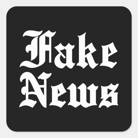 Fake News Vierkante Sticker (Voorkant)
