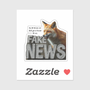 Fake Nieuws Fox Kamala Custom Funny Humor Media Sticker