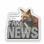 Fake Nieuws Fox Kamala Custom Funny Humor Media Sticker (Voorkant)
