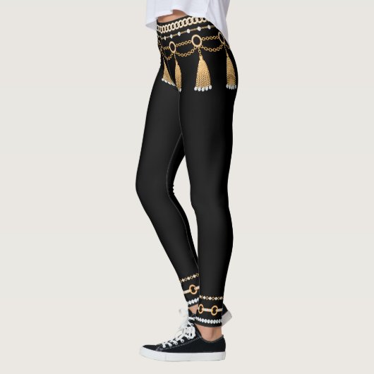 Fake-out Belly Dancer Chains Leggings (Links)