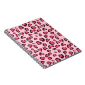 Fake Pink Leopard Print Notitieboek (Rechterzijde)