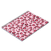 Fake Pink Leopard Print Notitieboek (Linkerzijde)