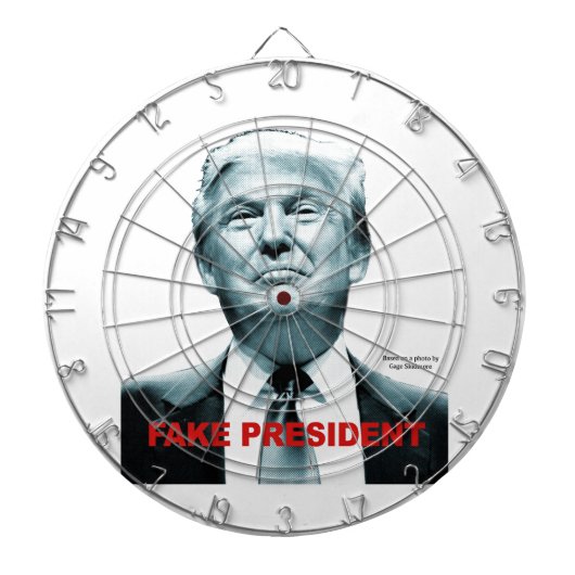 Fake President (Trump) Dartbord (Voorkant)