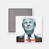 Fake President (Trump) Magneet (Voorkant / Achterkant)