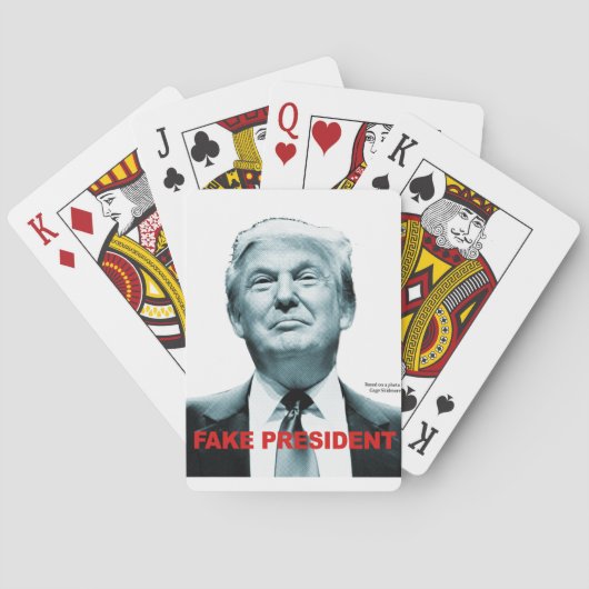 Fake President (Trump) Pokerkaarten (Achterkant)