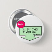 Fake Rally Sign. Ronde Button 5,7 Cm (Voorkant /achterkant)