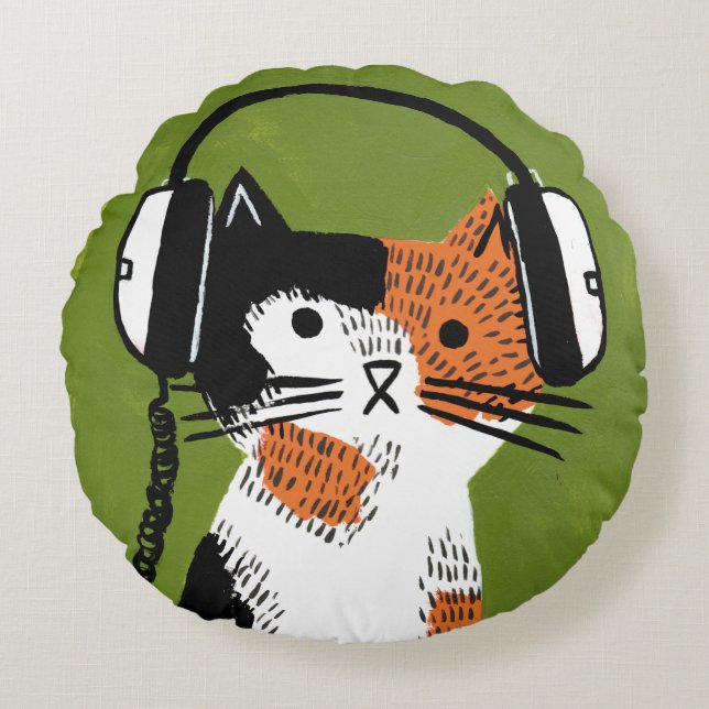 Fake Ralph Round Pillow Rond Kussen (Voorkant)