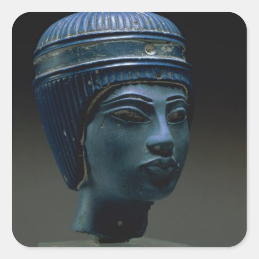 Fake royal head, oorspronkelijk als Tutankha besch Vierkante Sticker (Voorkant)