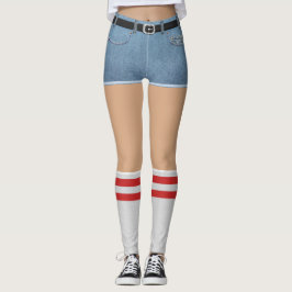 Fake Shorts en Sokken Leggings