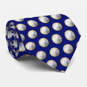 Fake Silver Euro Coin Stropdas (Opgerold)