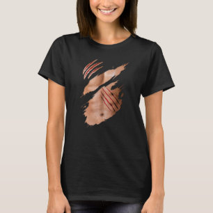 Fake Six Pack ABS Buff Body Claw Krassen Kostuum T-shirt