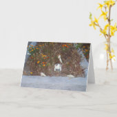 Fake Skeleton In Marigolds Decoratie Foto Kaart (Gele Bloem)