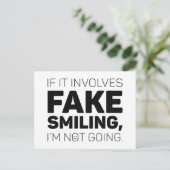 Fake Smiling Briefkaart (Staand voorkant)