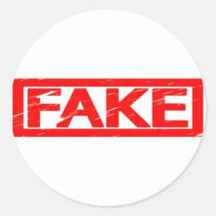 Fake Stamp Ronde Sticker