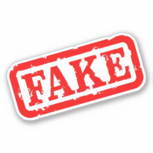 Fake Stamp Sticker: Maak je merk met stijl Sticker