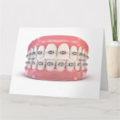 Fake Teeth set with Braces Kaart (Voorkant)