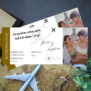 Fake Ticket Boarding Pass Travel Thema Gift Kaart