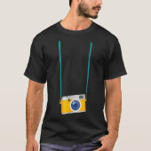 Fake Tourist Camera Graphic Holiday Vaction Foto T-shirt (Voorkant)