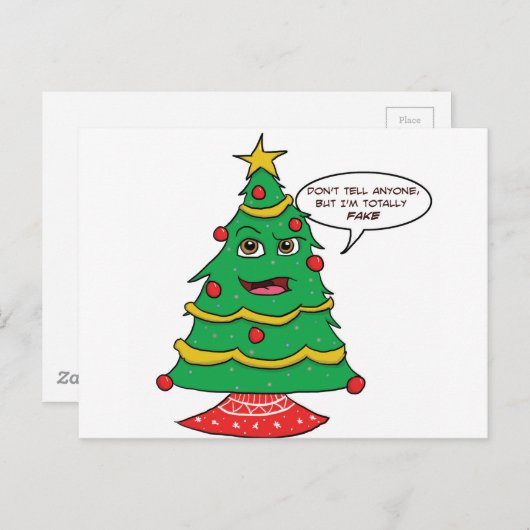 Fake Tree Briefkaart (Voorkant / Achterkant)