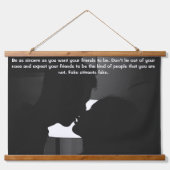 Fake trekt nep-koppels in een donker gebaar hangend wandkleed (Voorkant)