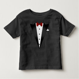 Fake Tuxedo Costume Kinder Shirts