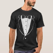 Fake Tuxedo White Halloween Costume T-shirt (Voorkant)